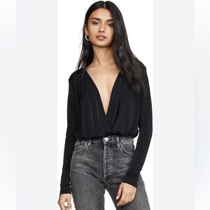 Intimately Free People NWT Womens Turnt Surplice V-Neck Bodysuit